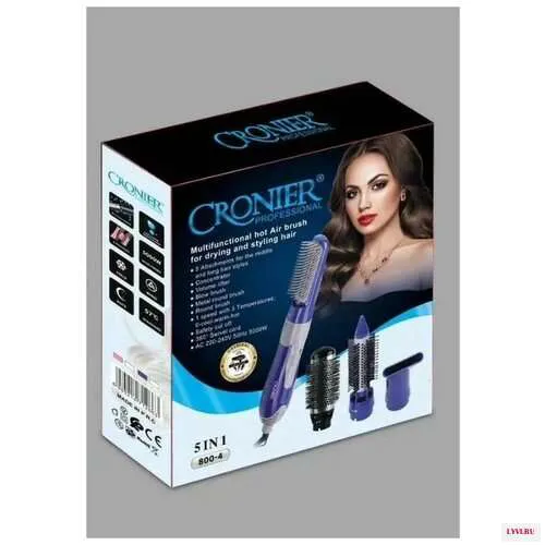 Фен-щетка для волос CRONIER 800-4